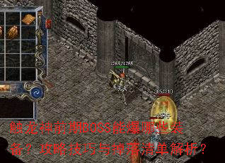 ������ǰ��BOSS�ܱ���Щװ�������Լ���������嵥������