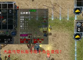 天书传奇私服中哪个角色最强? 天书传奇私服中哪个角色最强?