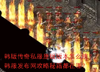 韩版传奇私服原版版本怎么挑?韩服发布网攻略秘籍都在哪? 韩版传奇私服原版版本怎么挑?韩服发布网攻略秘籍都在哪?