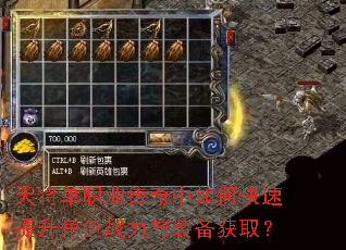天将单职业传奇中如何快速提升角色战力与装备获取? 天将单职业传奇中如何快速提升角色战力与装备获取?