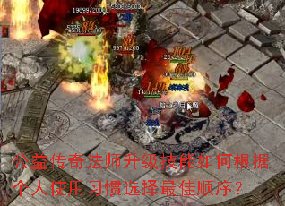 公益传奇法师升级技能如何根据个人使用习惯选择最佳顺序? 公益传奇法师升级技能如何根据个人使用习惯选择最佳顺序?