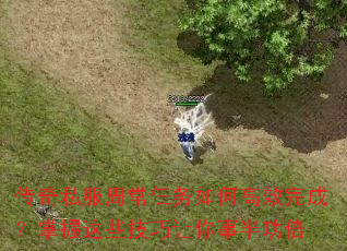 传奇私服周常任务如何高效完成?掌握这些技巧让你事半功倍 传奇私服周常任务如何高效完成?掌握这些技巧让你事半功倍