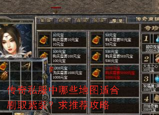传奇私服中哪些地图适合刷取紫装?求推荐攻略 传奇私服中哪些地图适合刷取紫装?求推荐攻略