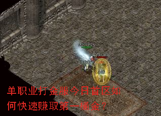 单职业打金服今日首区如何快速赚取第一桶金? 单职业打金服今日首区如何快速赚取第一桶金?