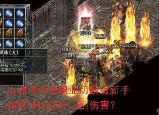 仙境传奇单职业切割版新手如何快速提升切割伤害? 仙境传奇单职业切割版新手如何快速提升切割伤害?